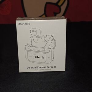 LED Display Lightweight Wireless Headphones-Black